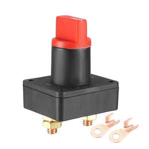 Interruttore di spegnimento della batteria 12-24V Interruttore principale di taglio della potenza della batteria Isolatore on/off con 2 connettori terminali