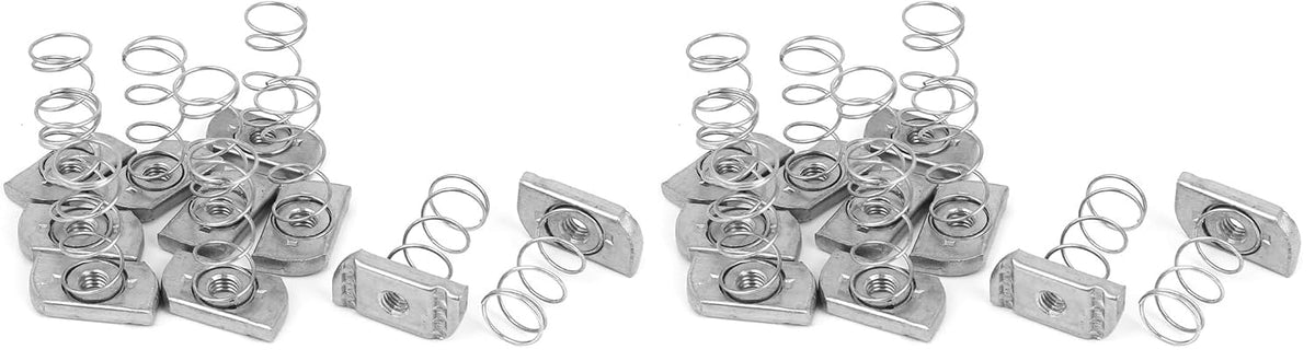 M8 304 Stainless Steel Strut Spring Channel Nuts 10 Pcs (Pack of 2)