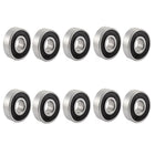 6201 2-RS 12mm Inner Dia 32mm OD Double Seal Ball Bearings 10 Pcs