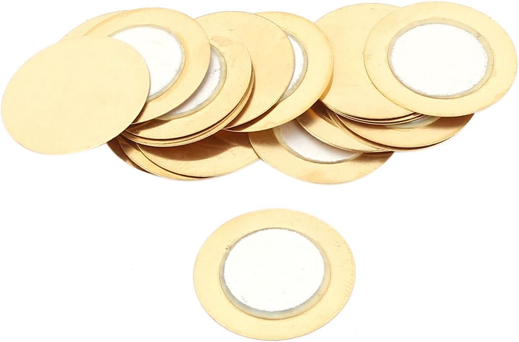 20 Pieces 20mm Dia Film Gasket Piezo Ceramic Disc Piezoelectric Buzzer