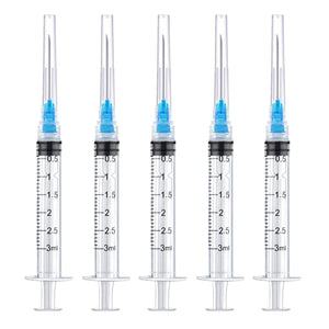 20Pack 3ml 23Ga 1.5inch Luer Lock Spruta Individuellt Förpackad