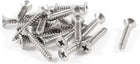 25mm x 4mm Thread Diameter Stainless Steel Crosshead Self Tapping Screw 20Pcs