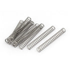 Compression Spring,304 Stainless Steel,6mm OD,0.6mm Wire Size,50mm Free Length,Silver Tone,10Pcs