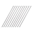 2.5mm x 150mm 304 Stainless Steel Solid Round Rod for DIY Craft - 10pcs