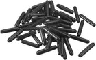 Rubber End Caps, 60Pcs Round Screw Thread Protector 1.8mm Dia Bolt Cap Covers Hole Plugs for Tubing Pipe Rod Nut Furniture, Black