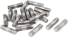 M8x30mm 304 Stainless Steel Double End Thread Stud Teeth Rod Silver Tone 20pcs