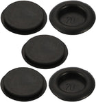 5pcs Wire Protective Grommets Black Rubber 20mm Dia Single Side Grommets