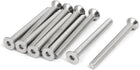 M6x65mm 304 Stainless Steel Flat Head Hex Socket Cap Screws DIN7991 10pcs