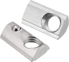 Roll-in Spring M8 T Nut, Roll Ball Elastic Nuts for 3030 Series Aluminum Extrusion Profile Suitable for Aluminum Profile with 7.5mm Groove Depth, Pack of 12