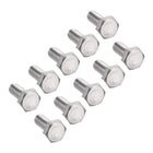 1/4-20x5/8 Hex Bolts 304 Stainless Steel Hexagon Screw Bolt 10pcs