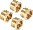Brass Threaded Pipe Fitting G1 Male X G3/4 Female Hex Bushing Adapter 4pcs