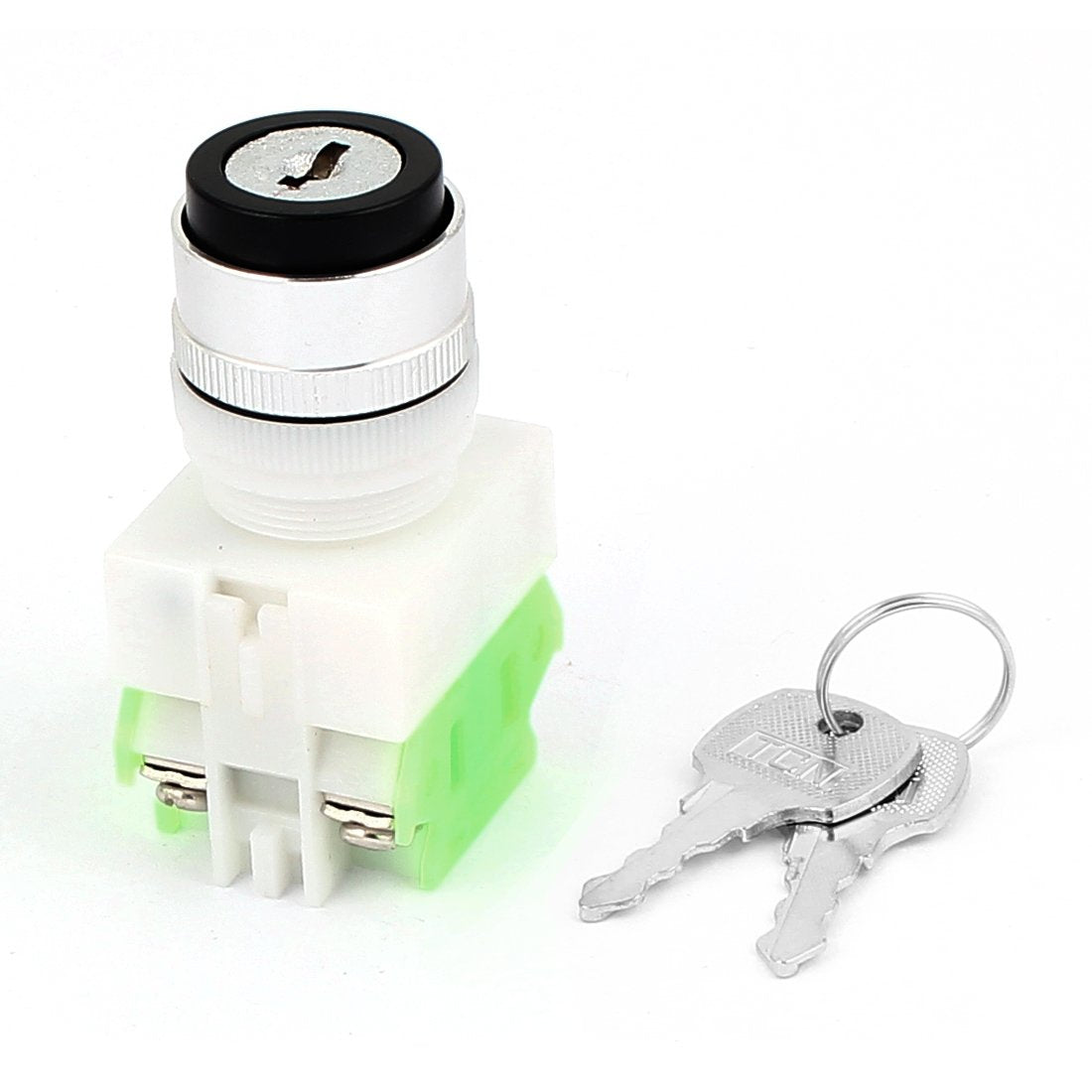 a15122100ux0807 AC 10A ON OFF ON 3 Position 4 Terminal Selector Rotary Switch with Keys, 660V