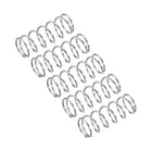 Compression Spring, 5Pcs 304 Stainless Steel, 8mm OD, 0.7mm Wire Size, 20mm Free Length, Silver Tone
