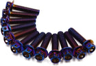 12pcs Colorful M6 Motorcycle Titanium Alloy Fairing Bolts Fastener Clips Screws
