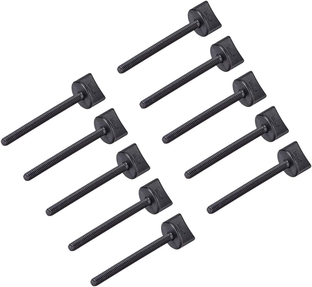 M4 x 45mm Thumb Screw Bolt Hand Driven Spade Nylon Plastic Screws Metric Thread for RC Model Aircraft 10 Pcs