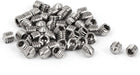 M4 x 4mm 304 Stainless Steel Cone Point Hex Socket Grub Screw 50 Pcs