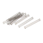 Compression Spring,304 Stainless Steel,3mm OD,0.3mm Wire Size,25mm Free Length,Silver Tone,10Pcs