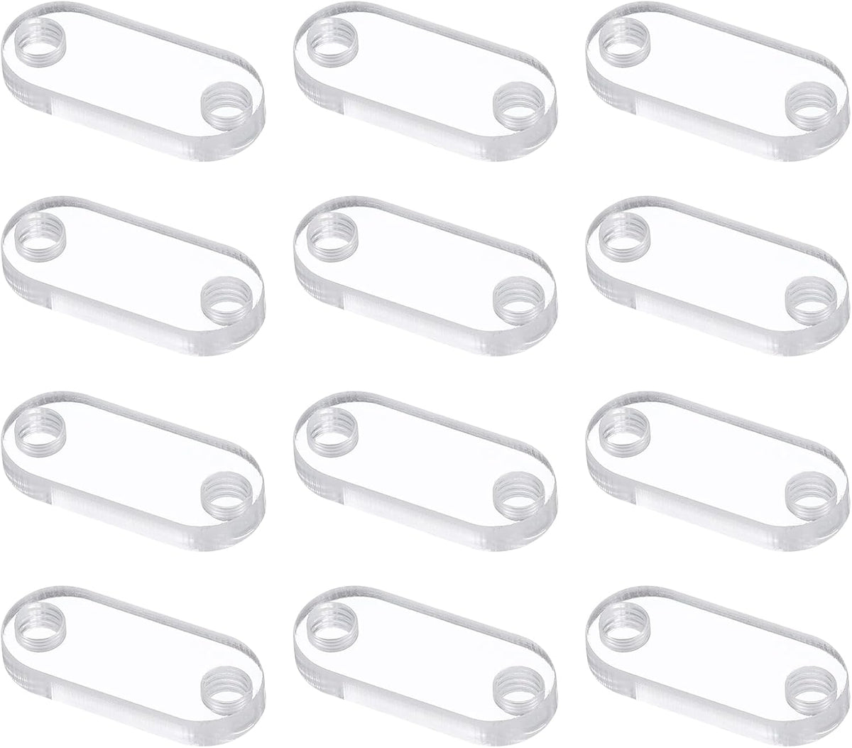 12 Set Acrylic Corner Bracket, Corner Connector,22x10x3mm Joint Hanger Brace Brackets Transparent for DIY Display Box