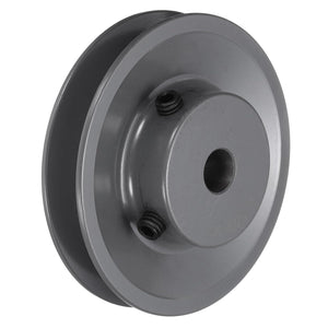AK35-1/2 V-Belt Sheave 1/2"Bore 3.55"OD Single Groove Web Sheave Bored-to-Size Sheave, Cast Iron, Belt Section for 4L or A Belt