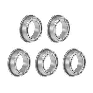 MF128ZZ Flange Ball Bearing 8x12x3.5mm Shielded Chrome Bearings 5pcs