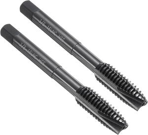 Tappo di trafilatura a spirale per punto 3/8-16 UNC 2B, Tappo di trafilatura per viti a vite nitruro, utensile di riparazione di trafilatura, Acciaio ad alta velocità M2 (HSS), 2pz