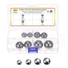 8pcs G10 Precision Balls Assortment Kit 5/8" 3/4" 7/8" 1" Chrome Steel Solid Bearing Balls