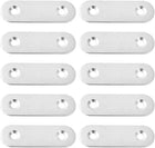 40mm 10pcs Straight Bracket Stainless Steel Flat Brace Fastener Brackets Corner Protector Support with Screws for Furniture Desk