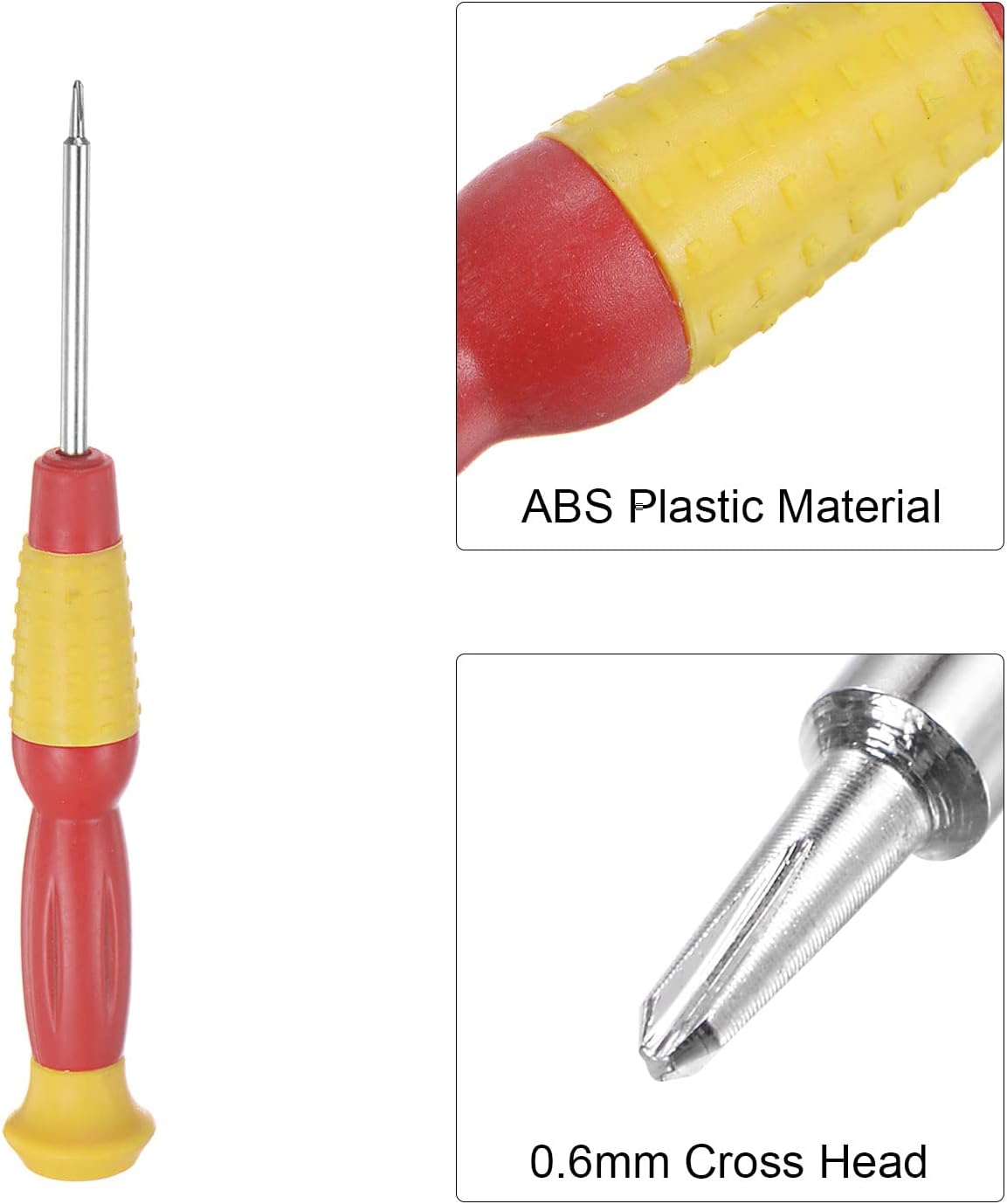 Präzisionsdreipunktschraubenzieher, 0.6mm Y-Typ für Uhrenbrillen Elektronikreparatur, 10 Stk