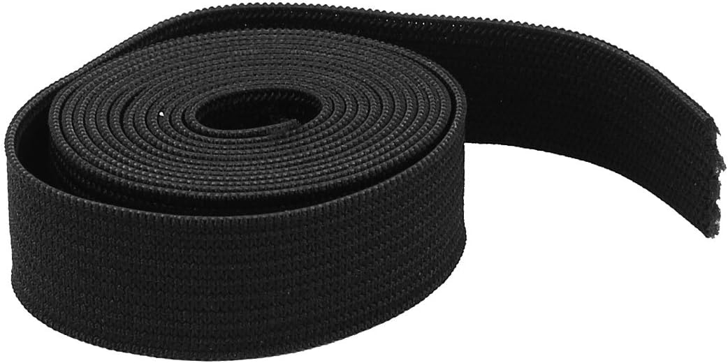 LinkMejor Clothing Hairband DIY Craft Black Elastic Band Sewing Tailor Tool 1M