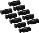 LinkMejor Plastic Toggle Spring Stop Single Hole String Cord Locks 10 Pcs