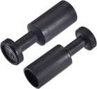 Push to Connect Fittings, Cap Style Pneumatic Blanking Plugs, Fit for 16mm Inner Dia. Air Hose Tube Pipe, Plastic, Black, Pack of 15
