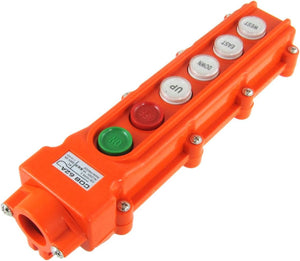Rainproof Crane Hoist Pushbutton Switch Pendant Control Station 4 Ways