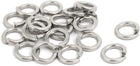 M8 304 Stainless Steel Split Lock Washer Silver Tone 20pcs