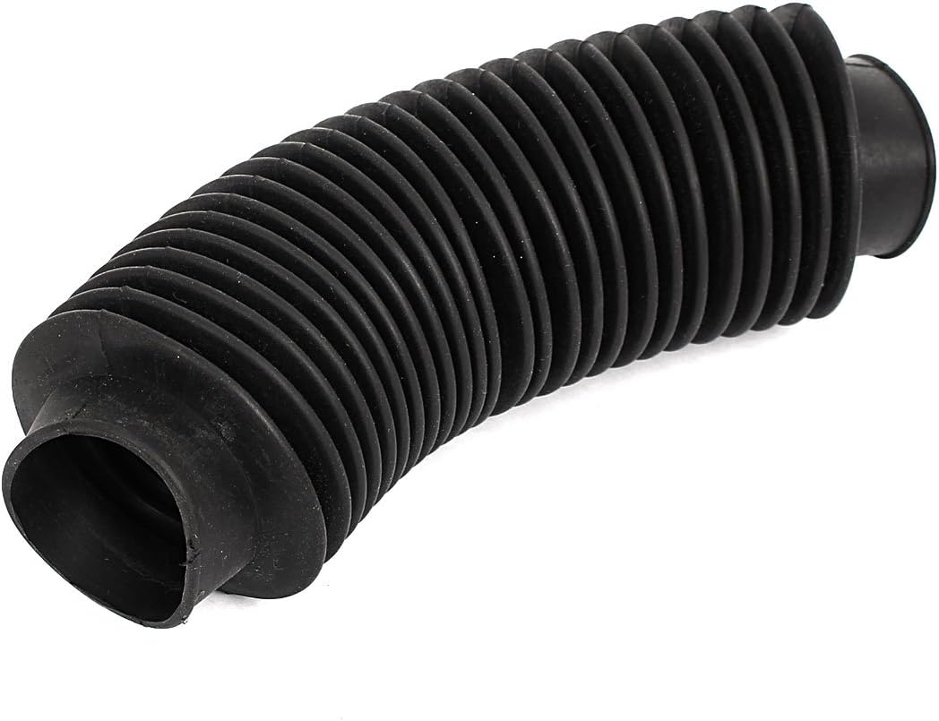 Machinery Rubber Flexible Bellows Ball Screw Cover 4cm Inner Dia Black
