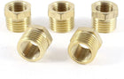 5 Pcs 1/4"BSP Male x 1/8"BSP Female Thread Brass Hex Bushing Pipe Fitting Adapter