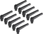 10pcs Clamping Lever Adjustable Handles M8 Metric Female Thread Level Handle Hand Knobs Quick Release Black for Lathe Machinery