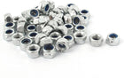M5x0.8mm Zinc Plated Self-Locking Nylon Insert Hex Lock Nuts 50pcs