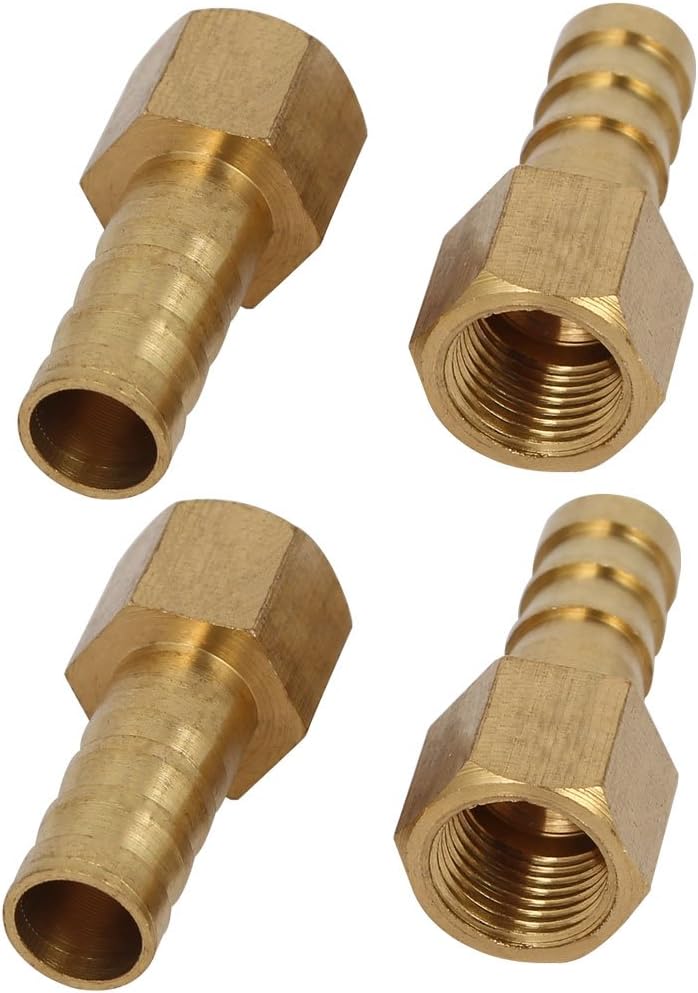 1/8BSP Female Thread 8mm Hose Barb Tubing Fitting Coupler Connector Adapter 4pcs