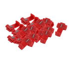 Electrical 18-14AWG Cable Connectors Quick Splice Lock Wire Terminals Frizzled with 20 Piece, Red