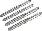 Metric Machine Tap Set M4 x 0.7mm and M5 x 0.8mm H2 High Speed Steel HSS Uncoated 3 Flutes Thread Tapping DIY Tool 4pcs