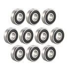 6000-2RS Deep Groove Ball Bearing 10x26x8mm Double Sealed Chrome Steel Bearings 10 Pack