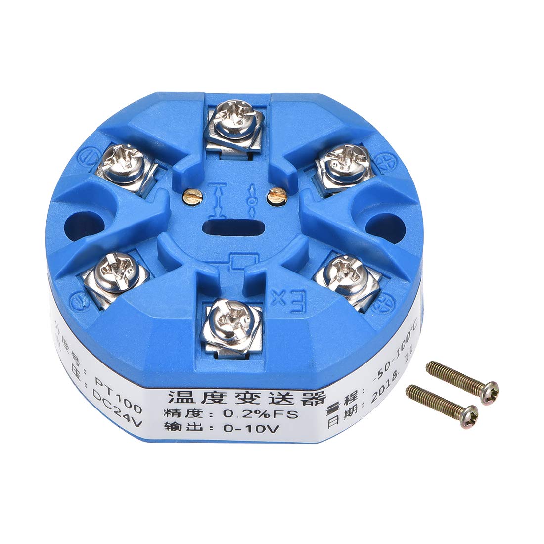 PT100 Temperature Sensor Transmitter 24V DC 0-10V -50℃ to 100℃