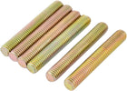 1.25mm Pitch M8 x 55mm Male Threaded Rod Bar Bronze Tone 6 Pcs
