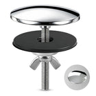 2 Inch Sink Hole Cover, Solid Metal Kitchen Faucet Hole Cover, Chrome