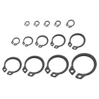 210 Pcs External Retaining Rings, 14 Sizes 65Mn Carbon Steel External Circlip Snap Rings Assortment Kits Round Wire Snap Rings for Valves Electrical Appliances