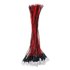 50pcs 5mm LED Diode Lights, RGB Fast Blinking Light DC 12V Pre-Wired Small Emitting LED Light High Brightness