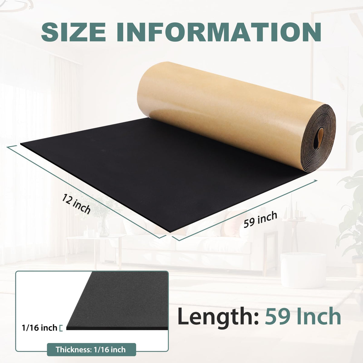 LinkMejor Spuma Neopren cu Umplutură din Spumă cu Celule Închise Adhesive, Negru