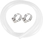 Silicone Tubing 5/16"(8mm) ID 1/2"(12mm) OD 5ft(1.5m) Silicone Rubber Tube Air Hose Water Pipe Clear with Clamps