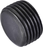 Carbon Steel Internal Hex Thread Socket Pipe Plug, M18x1.5 Male Thread Black Pipe Cap for Garden Pneumatic Solenoid Valve, 3Pcs