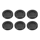 6Pcs Rubber Grommets 1-1/8" (30mm) Drill Hole, 1" (25mm) ID Double Sided Hole Plugs Ring Gasket for Firewall Cable Wire Protecting, Black